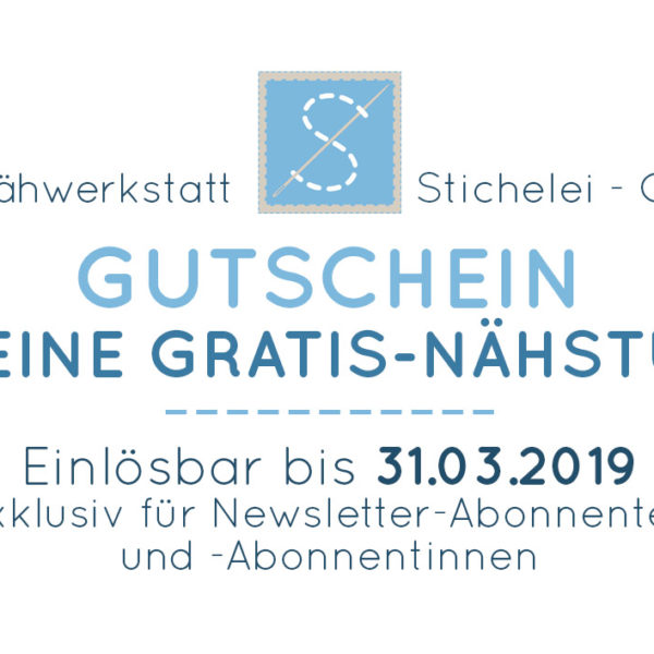 Geschenk für Newsletter-AbonnentInnen GUTSCHEINBLATT2